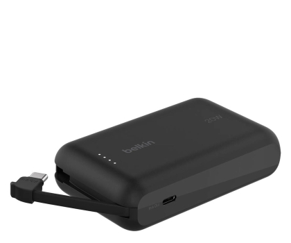 Powerbank Belkin Powerbank 10 000 mAh, 20W, wbudowany kabel USB-C, cza